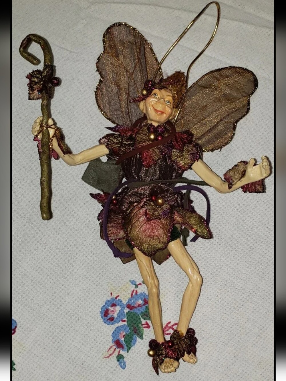 Woodland Fairy Elf With Staff - Picture 9 of 10